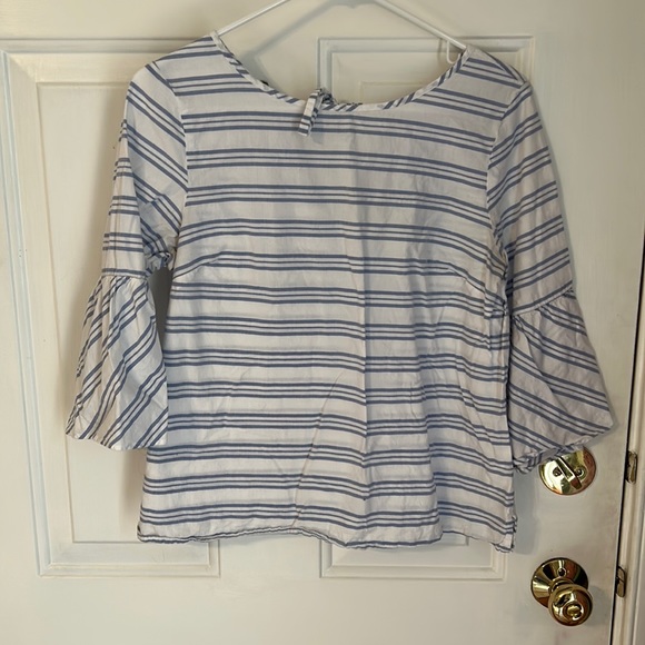 JCrew Factory Bell Sleeve top - 6 - Picture 3 of 6